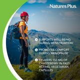 Empaque de caja de NaturesPlus Vitex, presentación limpia y atractiva.