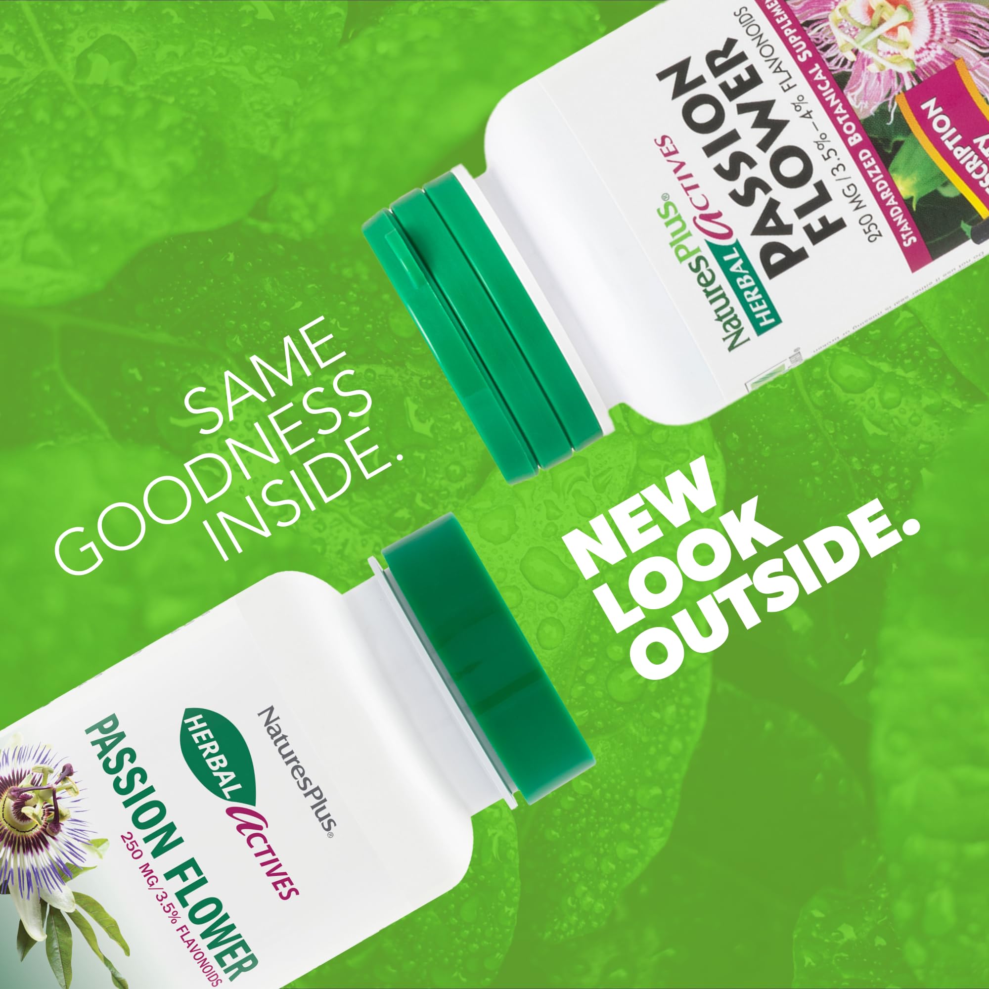 Las cápsulas de NaturesPlus Herbal Actives Passion Flower ofrecen apoyo digestivo suave