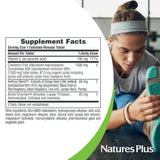 Tabletas fáciles de tragar de NaturesPlus para uso diario.