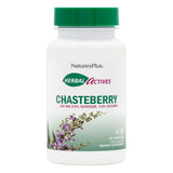 Botella de NaturesPlus Activos herbales Vitex, frasco para equilibrio hormonal suave.