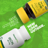 NaturesPlus Hierro, tabletas vegetarianas para dietas sin carne.