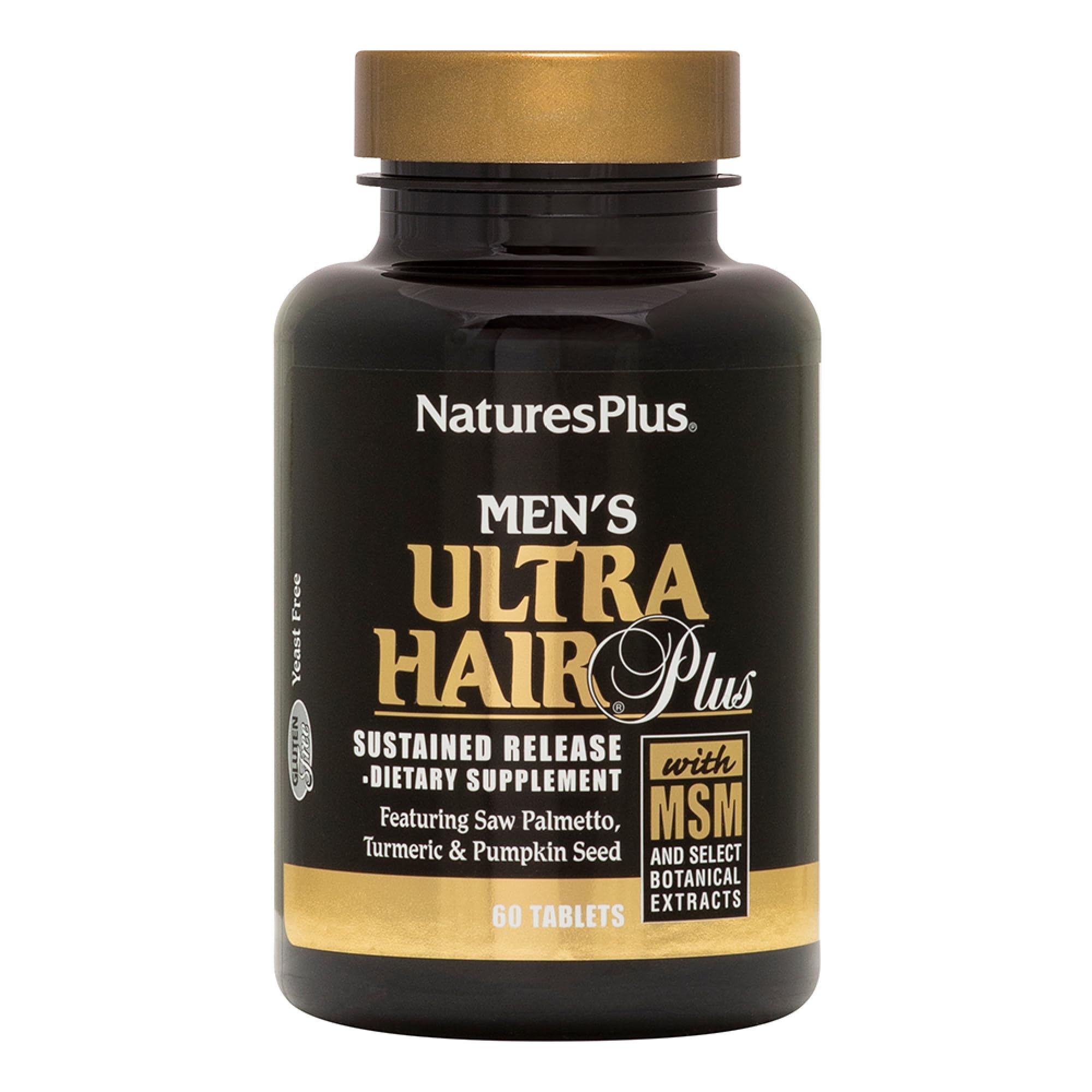 NaturesPlus Ultra Hair Plus para hombres, cabello fuerte y saludable.