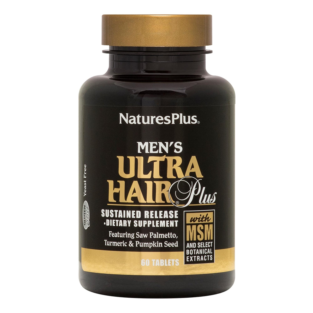 NaturesPlus Ultra Hair Plus para hombres, cabello fuerte y saludable.