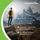 NaturesPlus Immune Vitamin C Citrus: tabletas masticables con sabor cítrico