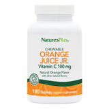 NaturesPlus Jugo de Naranja Jr.: botella frontal con sabor cítrico para niños activos.