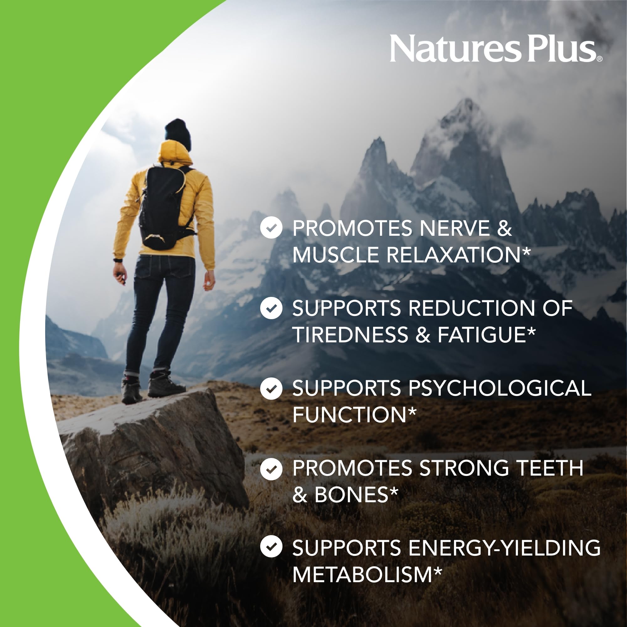 NaturesPlus KalmAssure, botella de 60 tabletas para uso diario.