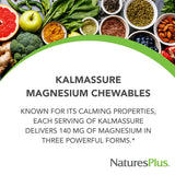 NaturesPlus KalmAssure tabletas masticables de naranja, apoyo a la claridad mental.