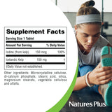 NaturesPlus Kelp: detalle de ingredientes para revisar alérgenos y seguridad.