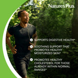 NaturesPlus Lecitina 1200 mg, fosfolípidos de soja presentes para beneficios potenciales.