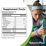 NaturesPlus lecitina granulos presentación con porciones de 7,5 g.