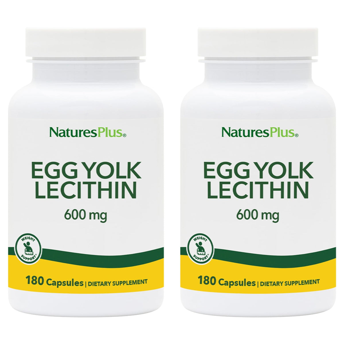 NaturesPlus lecitina de yema de huevo 600 mg cápsulas para apoyo general