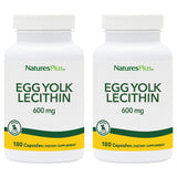 NaturesPlus lecitina de yema de huevo 600 mg cápsulas para apoyo general