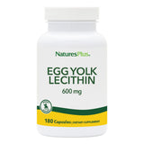 NaturesPlus Lecitina de yema de huevo, cápsulas en bote para apoyar el metabolismo