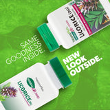 NaturesPlus Licorice DGL 500 mg, cápsulas, paquete dos para uso diario