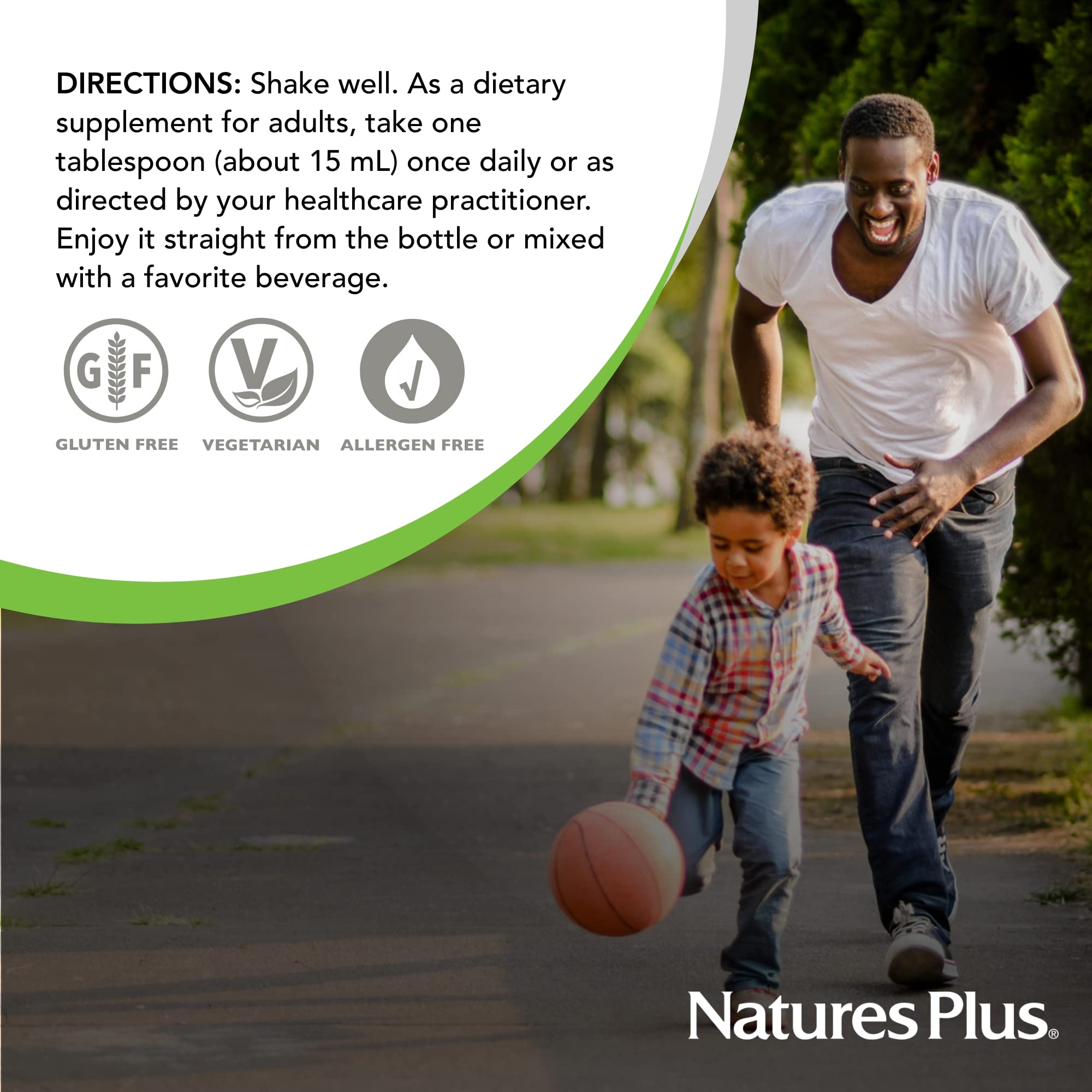 NaturesPlus Liquid Sunshine, refrigerar tras abrir para mantener frescura.