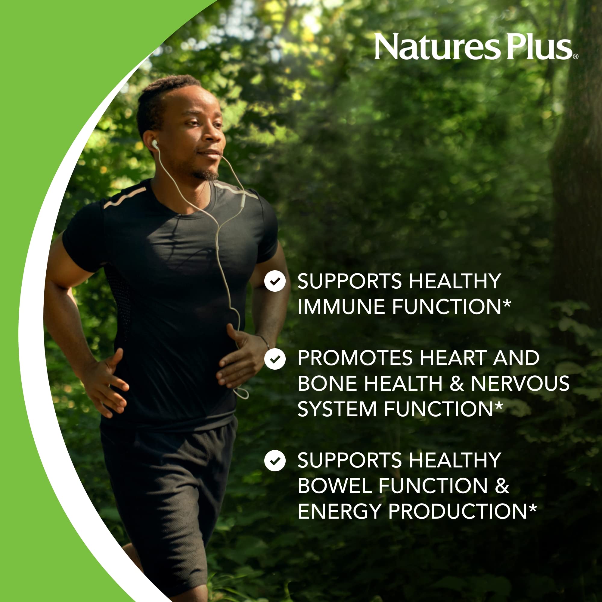 NaturesPlus Magnesio: mineral calmante para relajación.