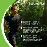 NaturesPlus Magnesio: mineral calmante para relajación.