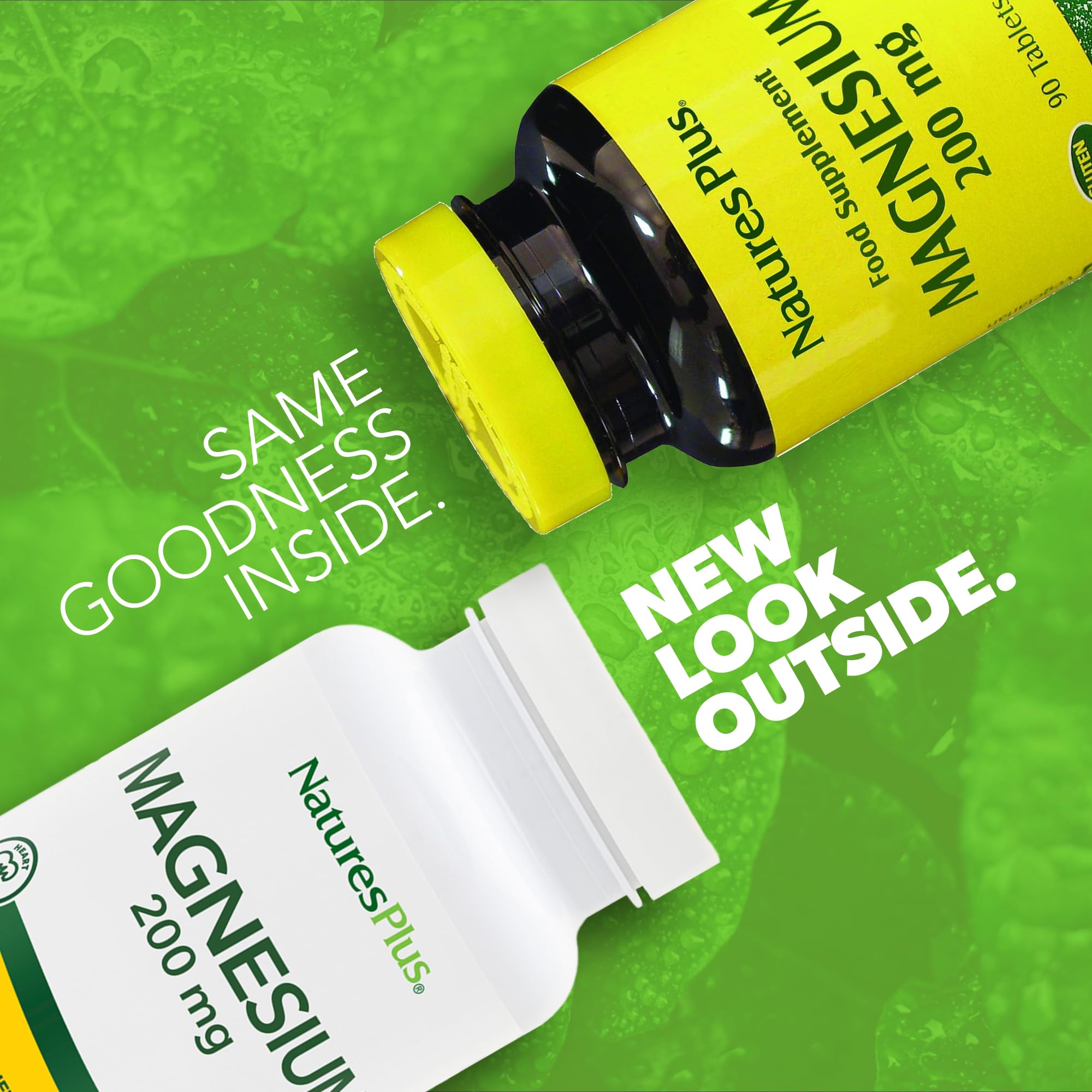 Etiqueta de NaturesPlus Magnesio vegetariana sin gluten