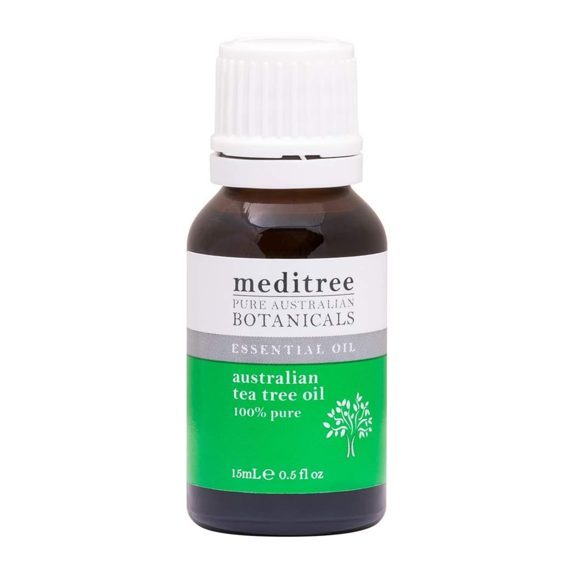 NaturesPlus Meditree aceite de árbol de té, botella de 15 ml para cuidado diario de la piel.