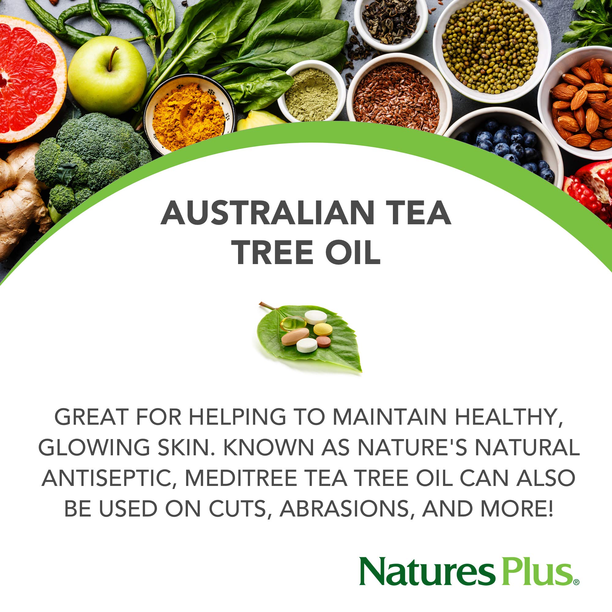 NaturesPlus Meditree aceite esencial puro para piel limpia y poros destapados