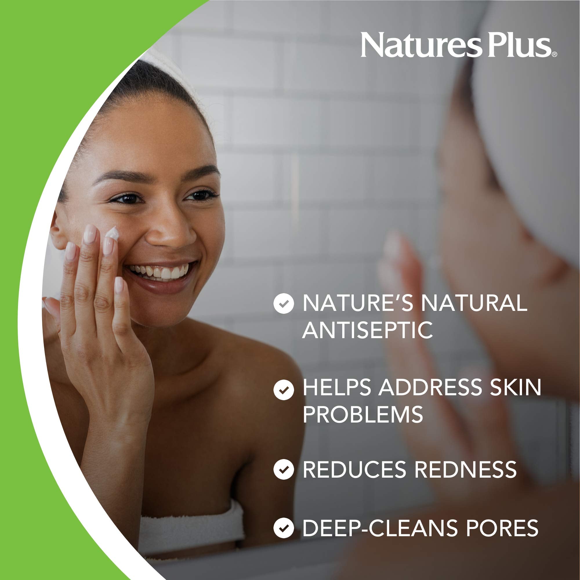 NaturesPlus Meditree, aceite de árbol de té para uso diario en piel sensible