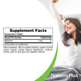 NaturesPlus Melatonina 1 mg, sello vegano que respalda opción vegetal.
