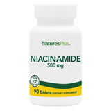 NaturesPlus Niacinamida 500 mg, tableta para energía diaria.
