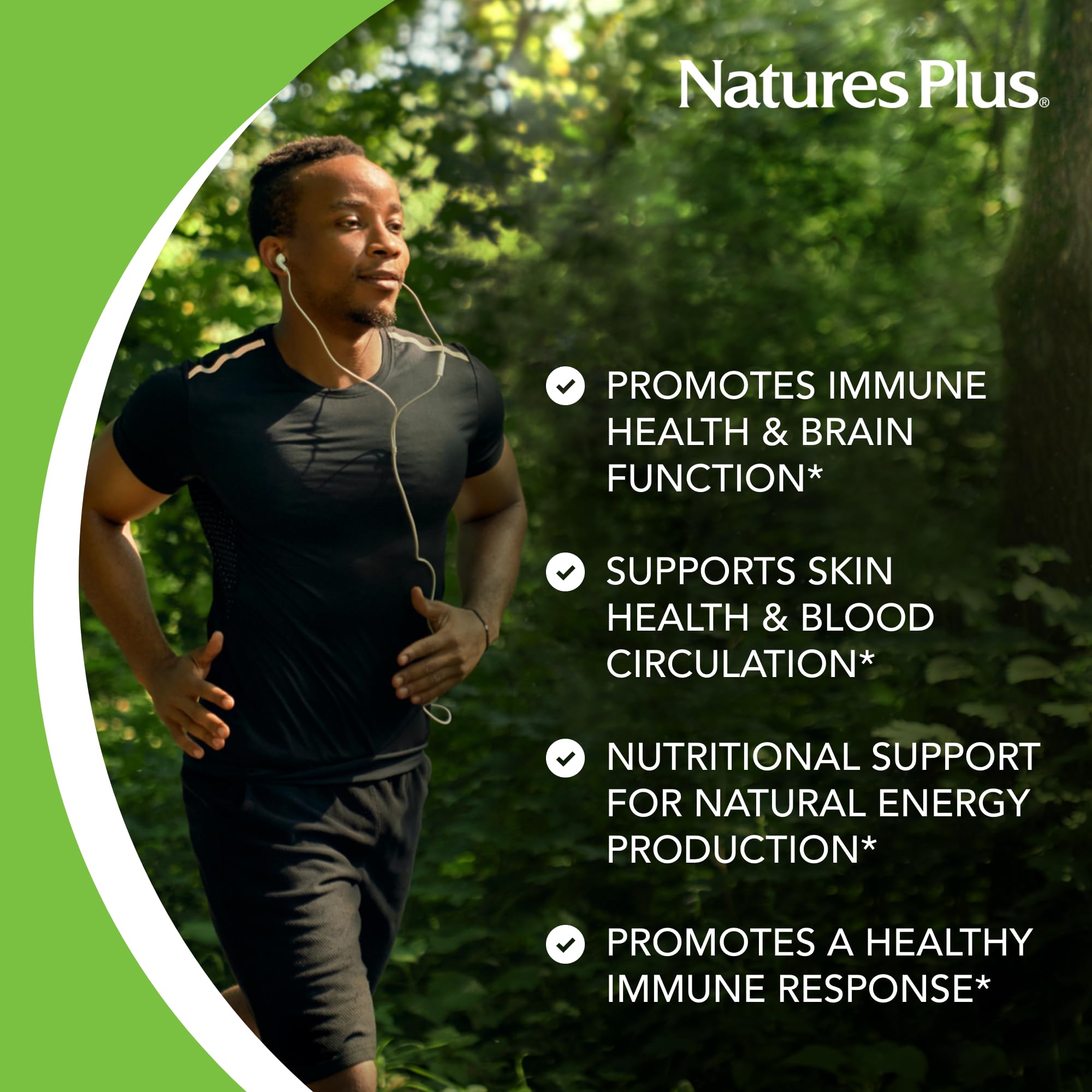 Frente de la caja NaturesPlus Niacinamida para facilitar la decisión de compra.