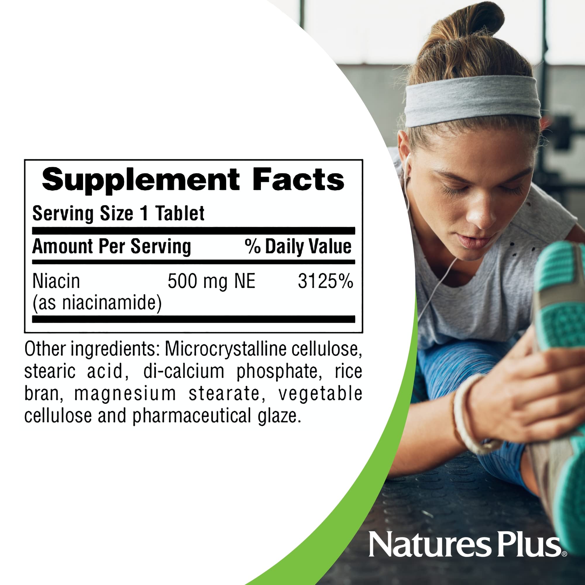 NaturesPlus Niacinamida, piel saludable gracias a la tableta.