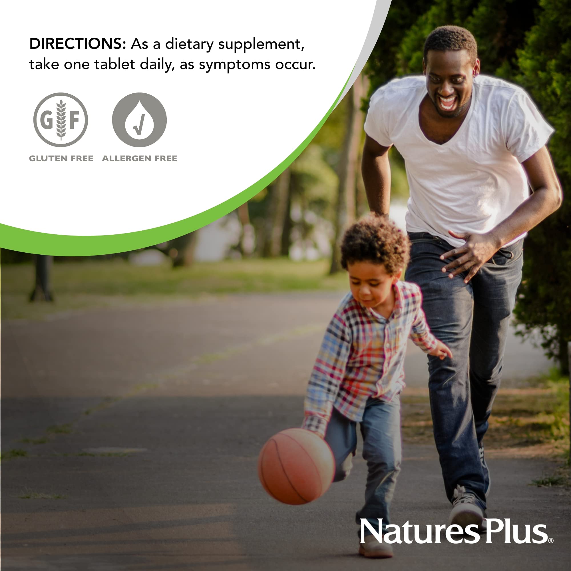 NaturesPlus Pancreatin, símbolo sin gluten, apto para dietas específicas.