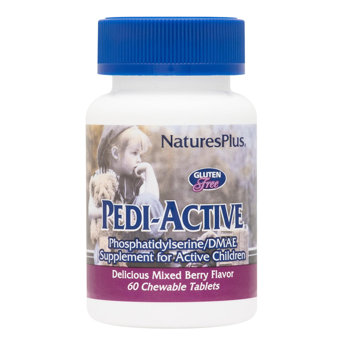 Pedi-Active de NaturesPlus, empaque cómodo para apoyar la concentración en casa o clase.