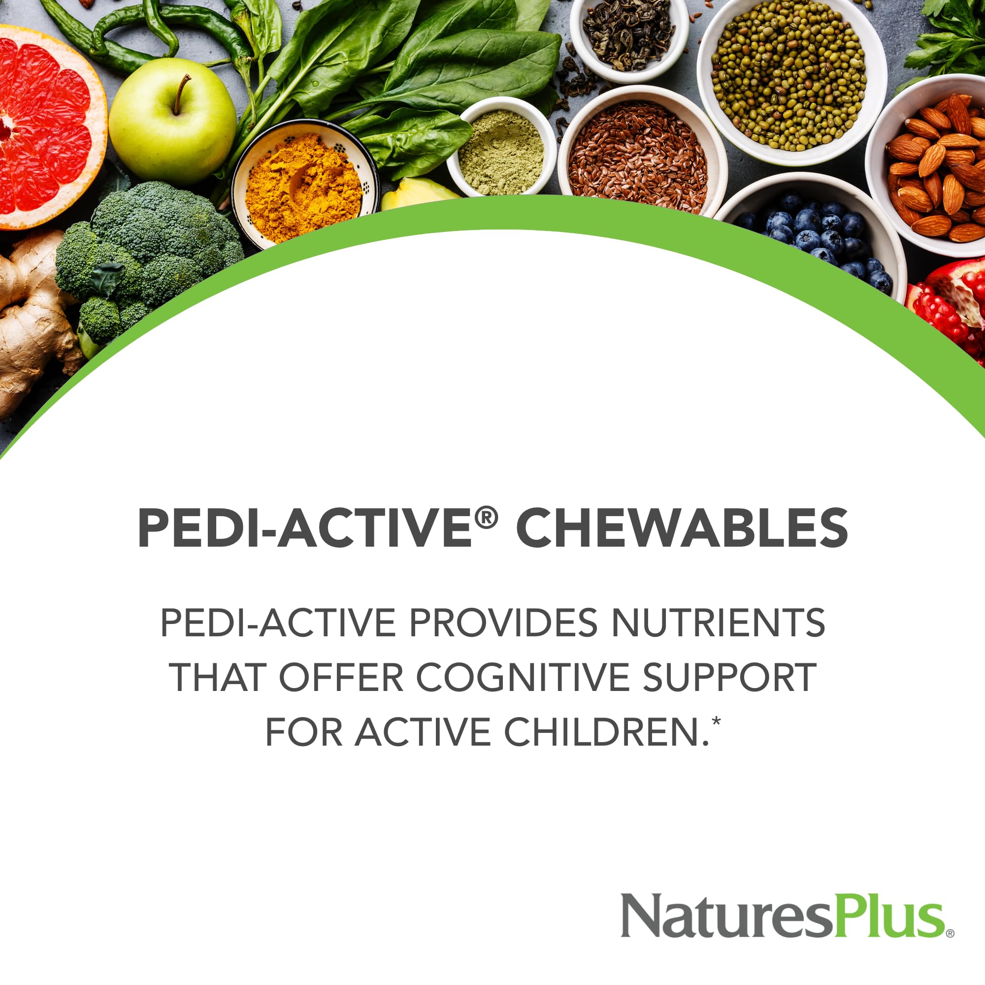 Pedi-Active, tabletas-frutos-rojos, sabor agradable para niños durante la merienda.