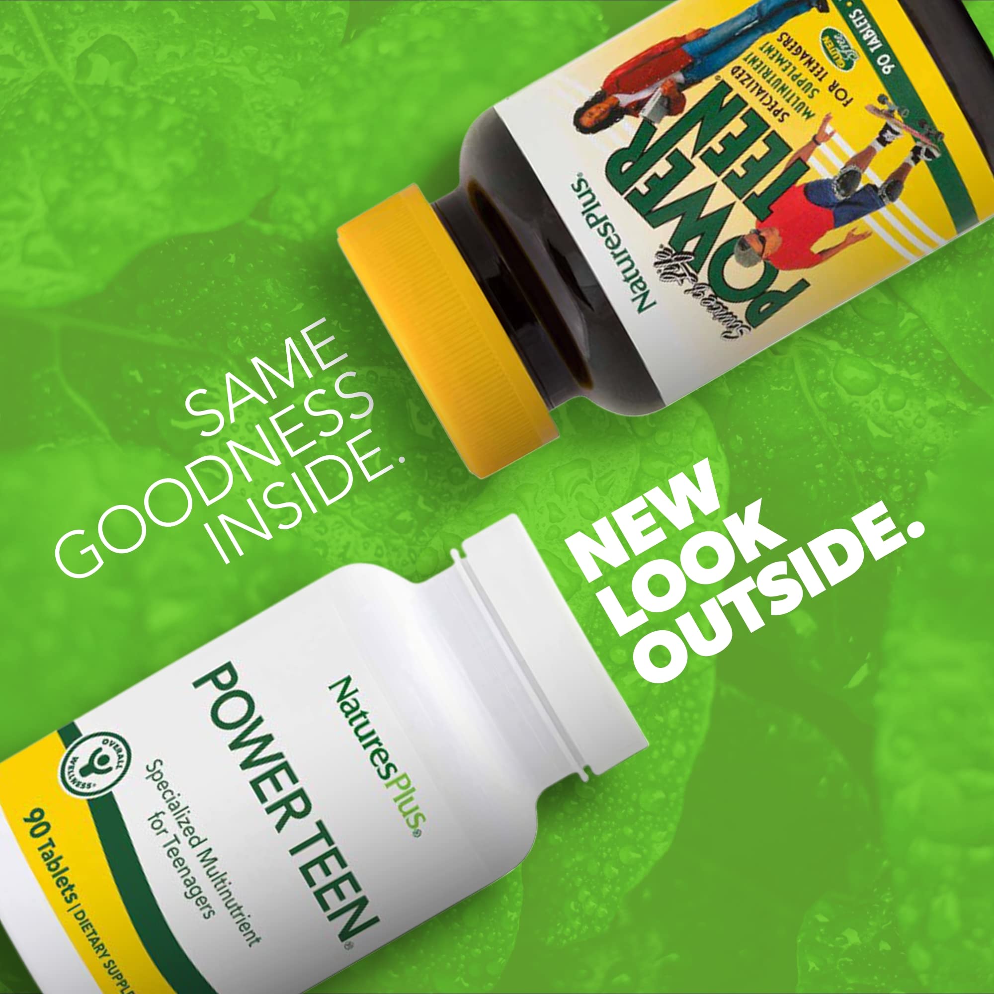 NaturesPlus Power Teen: ingredientes clave para apoyo nutricional juvenil.