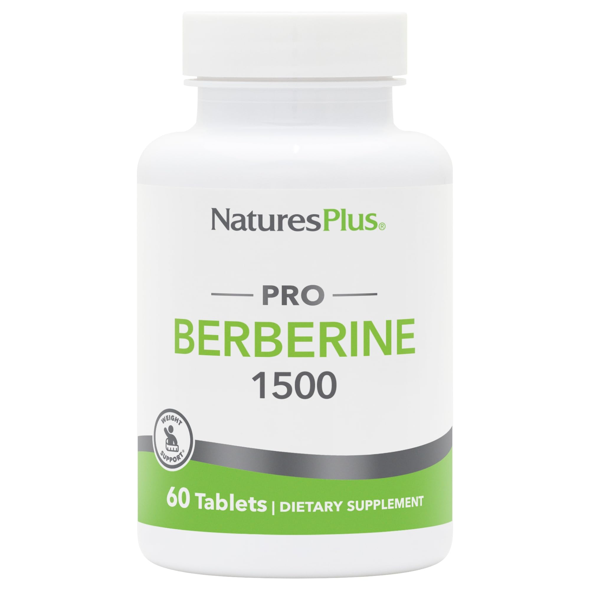 NaturesPlus PRO Berberina 1500, botella para apoyar metabolismo saludable.