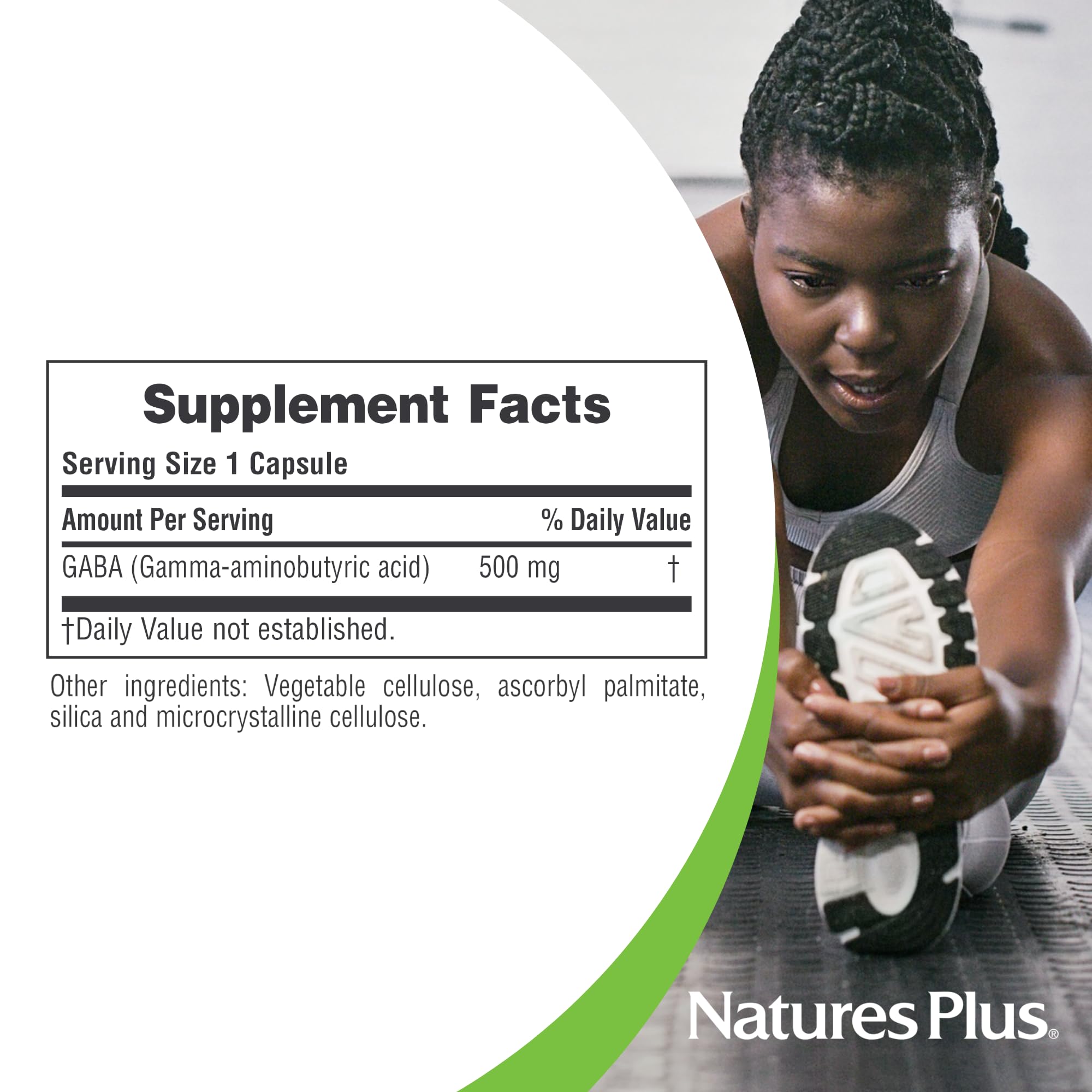 NaturesPlus PRO GABA: frasco compacto, ideal para llevar en viajes.