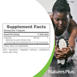 NaturesPlus PRO Longvida Curcumin, tecnología lipídica mejora la absorción diaria.