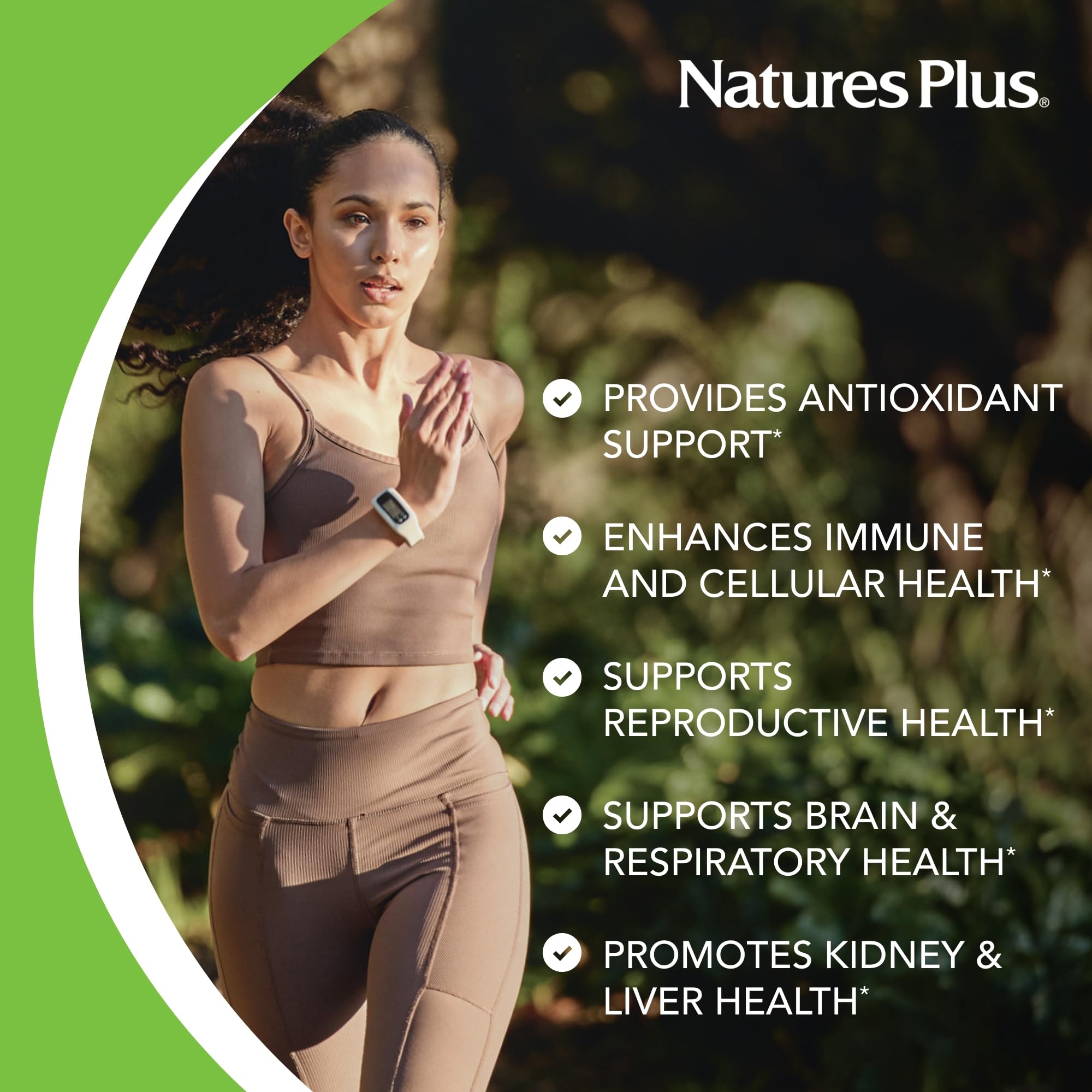 NaturesPlus PRO NAC 1200 mg, cápsulas, soporte probable para salud celular.