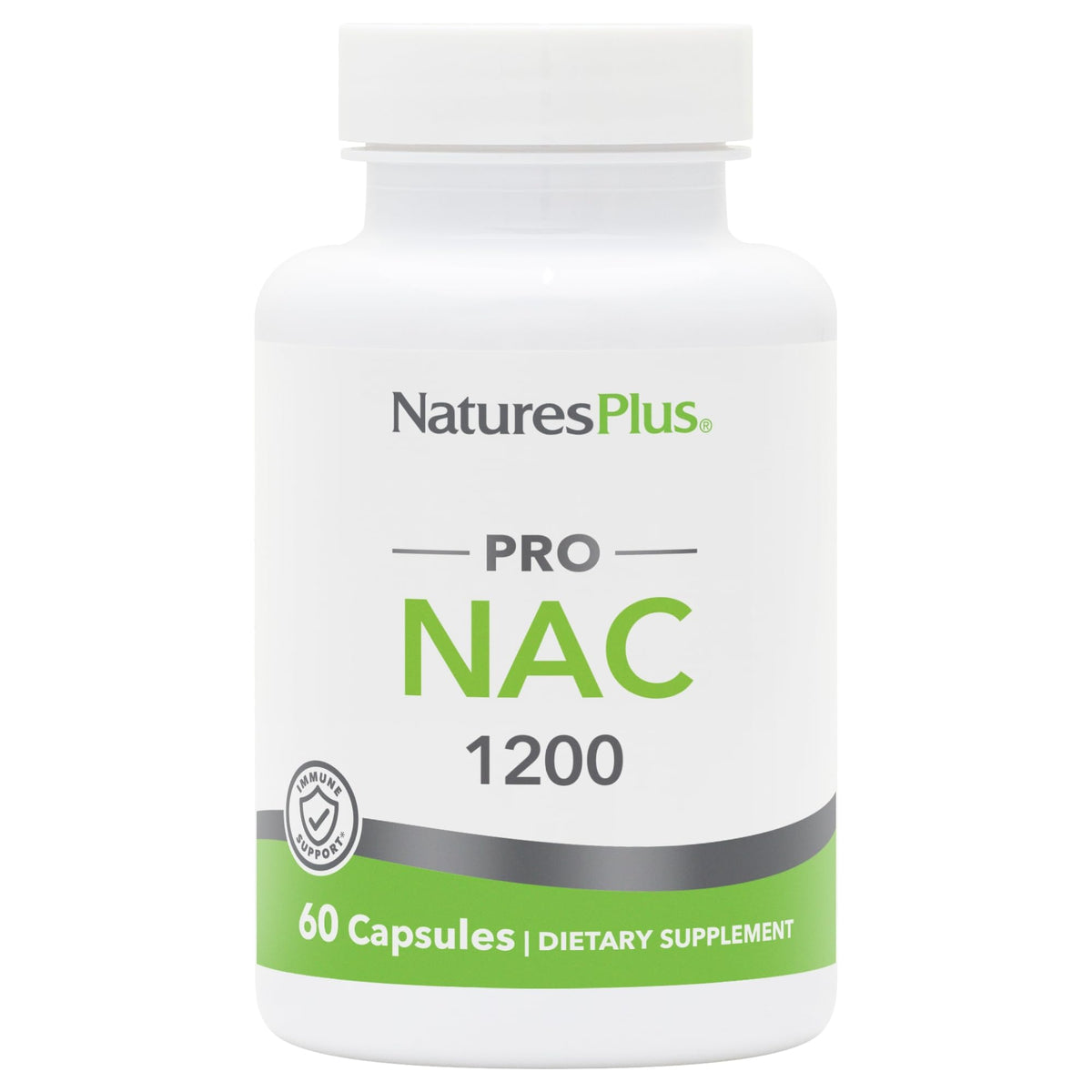 NaturesPlus PRO NAC 1200 mg cápsulas, apoyo antioxidante diario