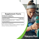 Panel de ingredientes muestra 200 mg por porción de PharmaGABA.