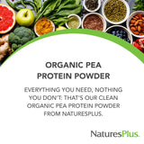 Envase de proteína vegetal orgánica, libre de alérgenos para uso diario.