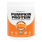 Proteína de semilla de calabaza orgánica de NaturesPlus en envase, ideal para apoyar fuerza muscular