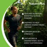 Proteína de calabaza orgánica de NaturesPlus vertido listo para smoothie refrescante