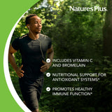 Etiqueta de NaturesPlus Quercetina Plus, pureza y ausencia de gluten
