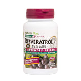 NaturesPlus Resveratrol Activos Herbal, botella con liberación prolongada para apoyo sostenido