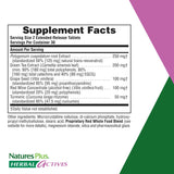 NaturesPlus Resveratrol Activos Herbal, tabletas vegetarianas libres de gluten para uso diario