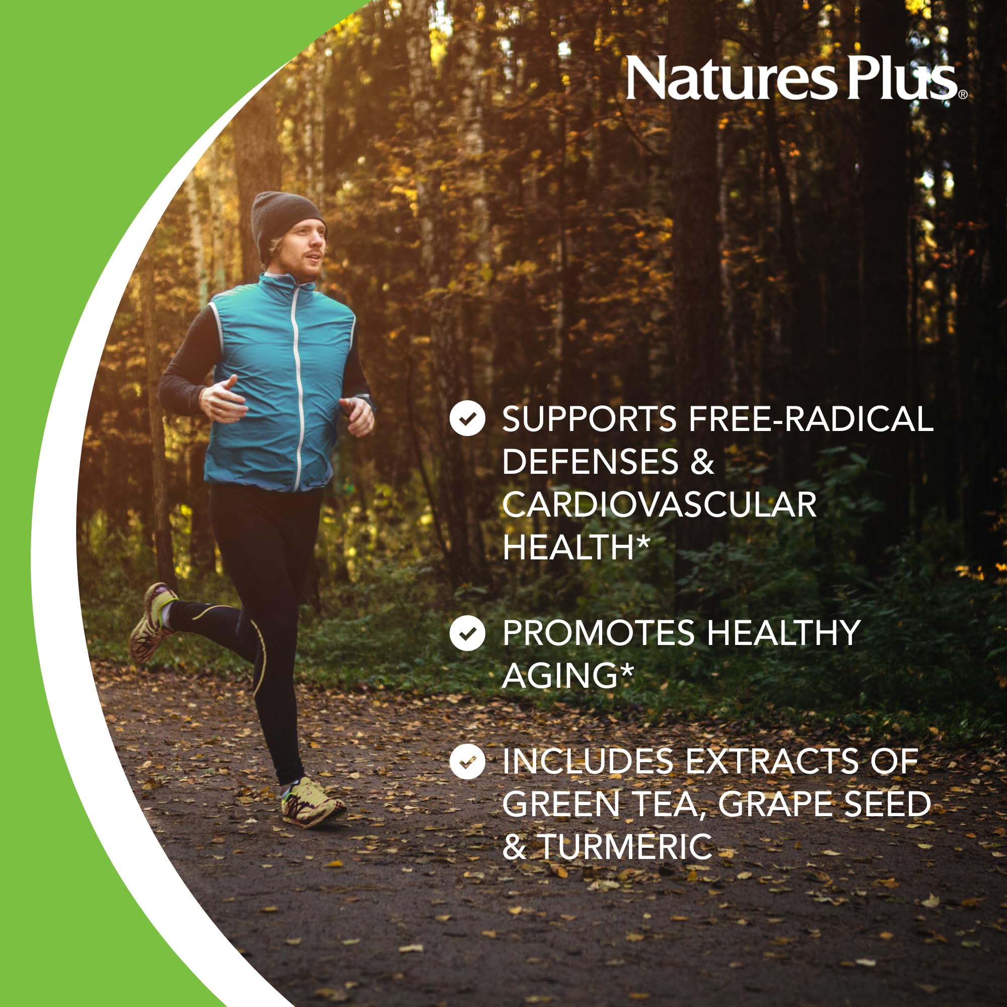 NaturesPlus Resveratrol, fuentes naturales, uso diario.
