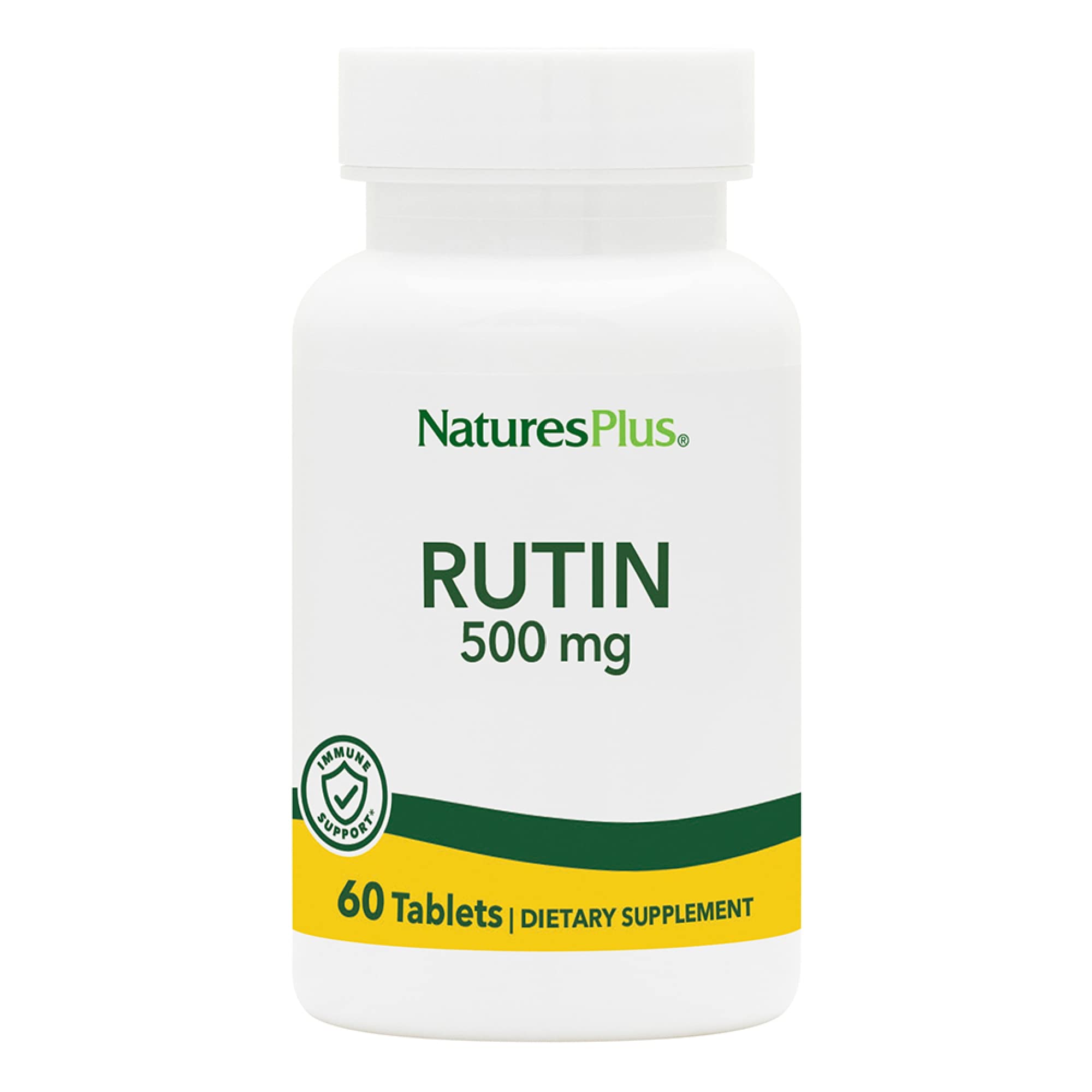 NaturesPlus Rutin, tabletas vegetarianas, apoyo antioxidante diario.