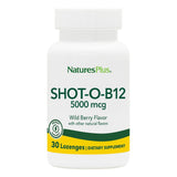 NaturesPlus Shot-O-B12: pastillas masticables sabor baya salvaje para uso diario