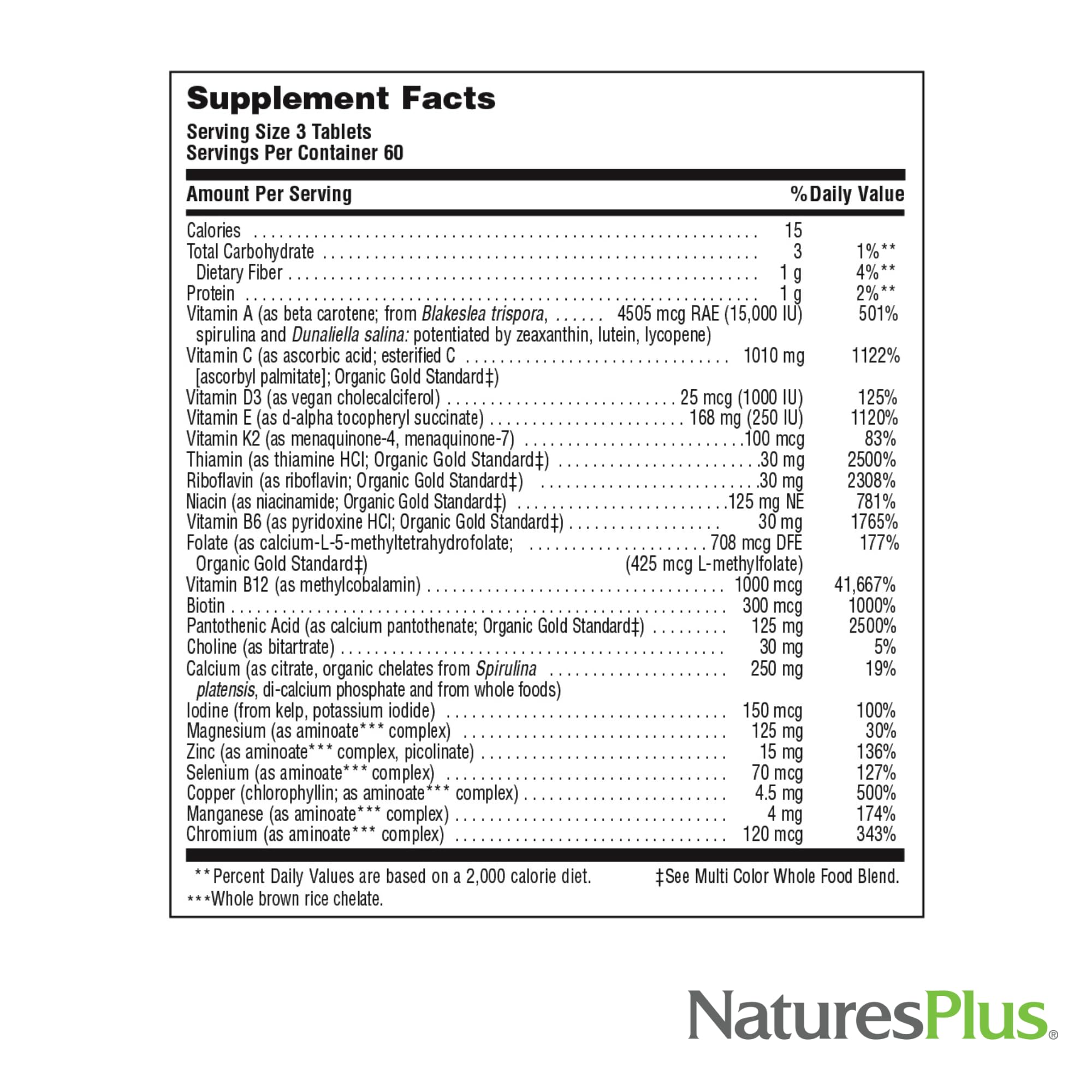 NaturesPlus Source of Life GOLD acai y resveratrol para antioxidantes naturales