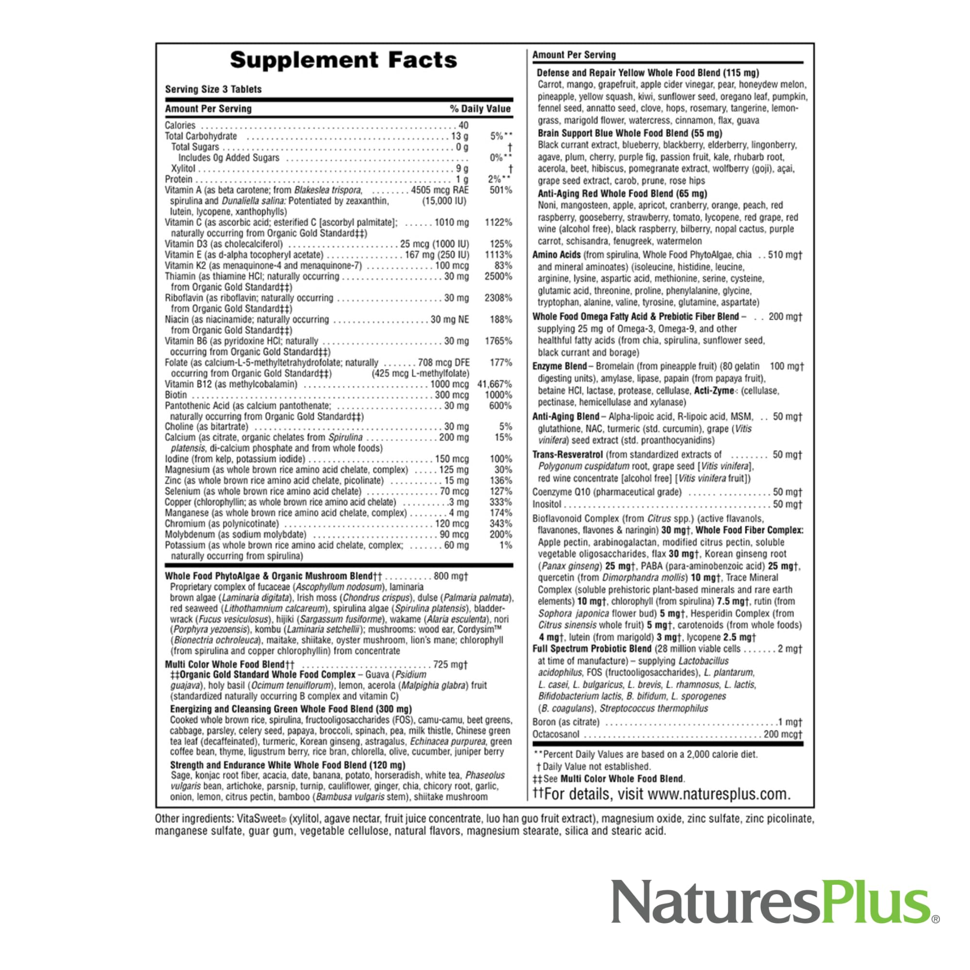 NaturesPlus Fuente de Vida Gold: pack de dos envases para mayor conveniencia